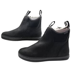 Xtratuf Womans size 9.5 M Chukka Waterproof Leather Ankle Deck Boots Black NEW